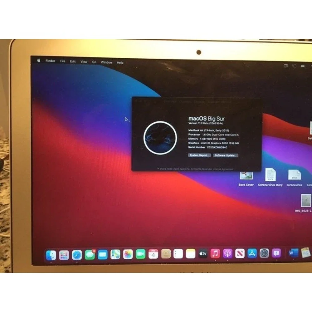 macbook air 2015 4gb 13in 1600MHz